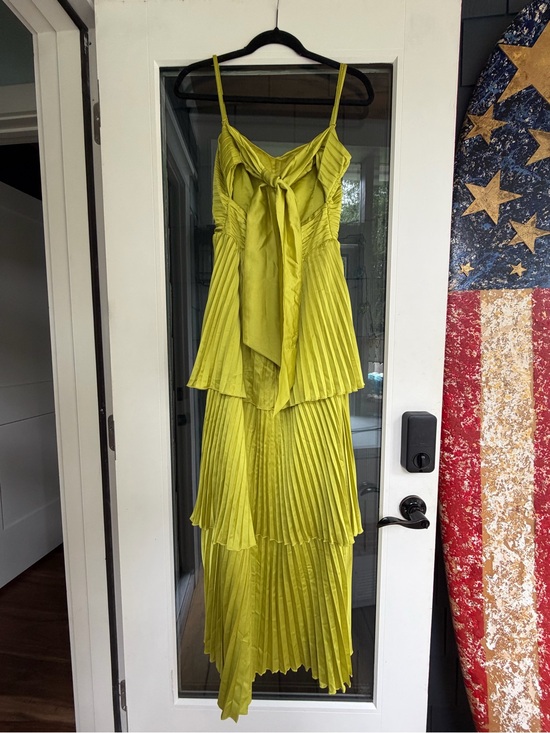 Abercrombie & Fitch Dresses & Skirts - Green Pleated Tiered Dress with Back Tie